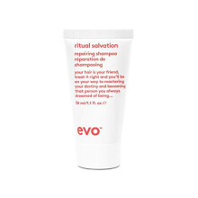 EVO Ritual Salvation Repairing Shampoo – Reinigt sanft, pflegt geschädigtes und brüchiges Haar und schützt die Farbe – Reisegröße, 30 ml