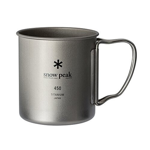 Snow Peak Titanium Single Walled Mug 450, MG-143