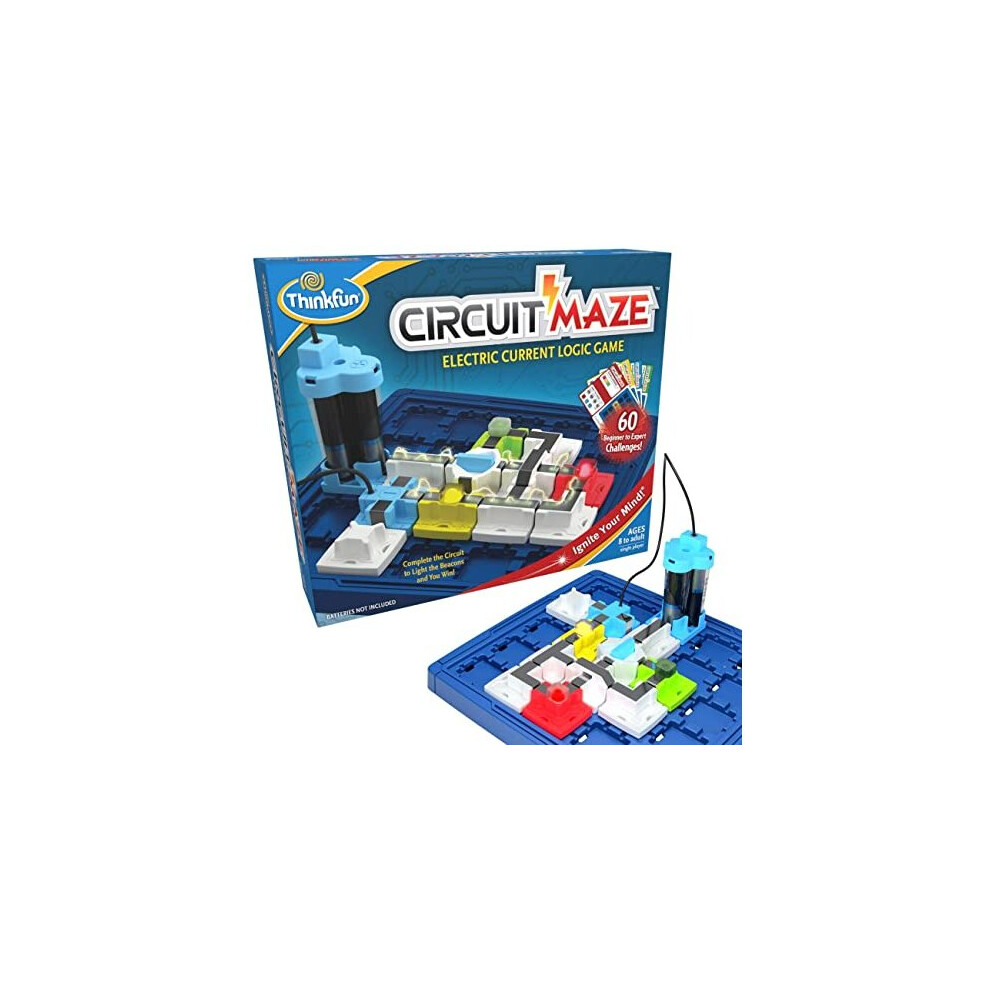 ThinkFun Circuit Maze - Electric Current Challenge Logic Brain Games and STEM Toys for Kids Age 8 Years Up