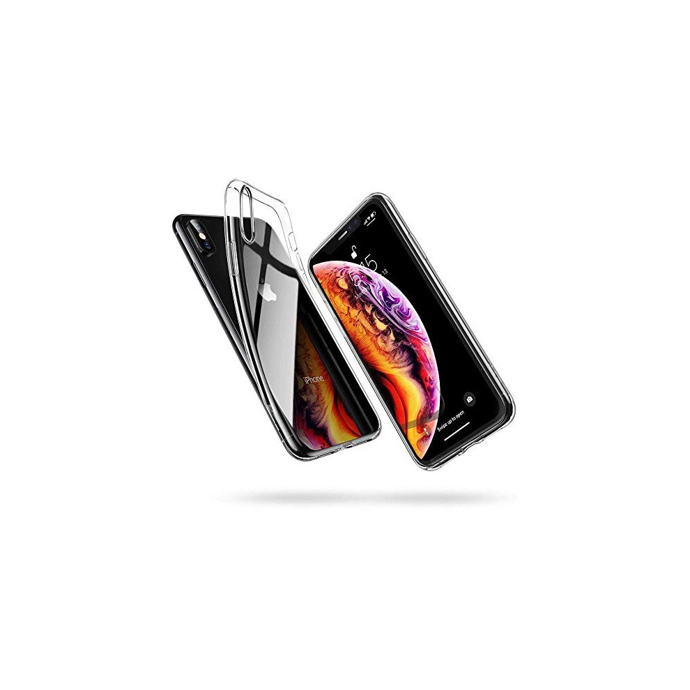 Esr Clear Case For Iphone Xs/Iphone X, Slim Soft Tpu Flexible Silicone Cover [Supports Wireless Charging] For 5.8" Iphone Xs/Iphone X, Clear 700961878297