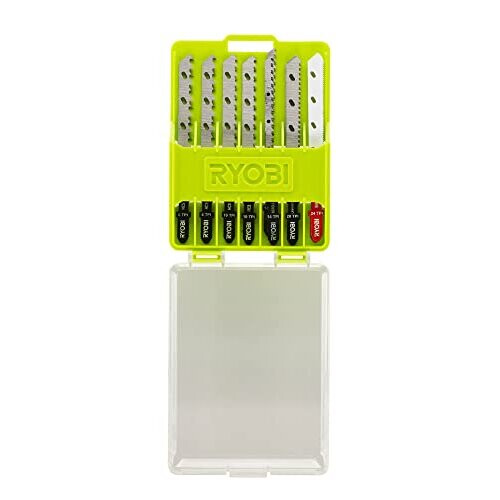Ryobi Ryobi RAK10JSBWM Jigsaw Blade Set (10 Piece), Silver 1