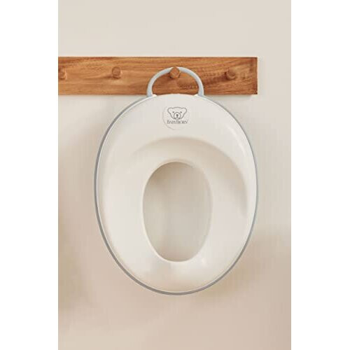 BABYBJÖRN BabyBjörn Toilet Training Seat, White/Grey 1