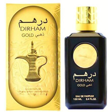 Dirham Gold Eau de Parfum 100 ml - Parfum d’Orient, bergamote, roses et vanille, chaud et fruité