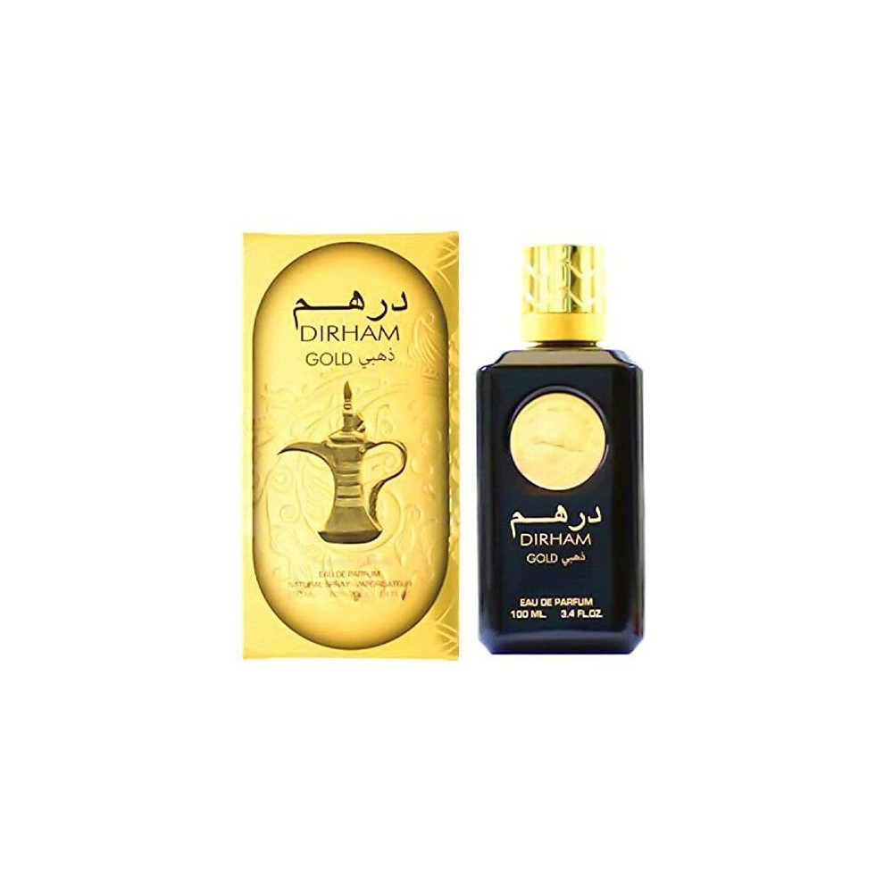 Dirham Gold Eau De Perfum 100ml Oriental Perfume By French Arabian Perfumes