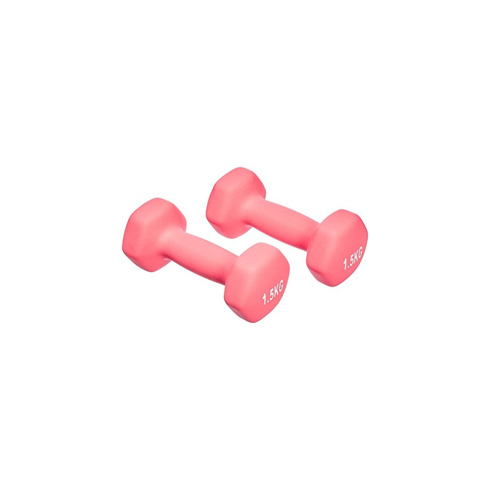 Amazon Basics Neoprene Dumbbell Pair, 2 x 1.5Kg