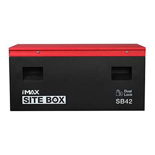 Hilka Hilka Tools SB42 Site Storage Box, Red/Black, 42-Inch 2