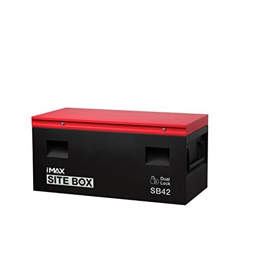 Hilka Hilka Tools SB42 Site Storage Box, Red/Black, 42-Inch 1