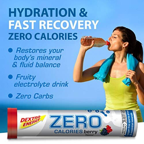 Dextro Energy Zero Calories Recovery & Hydration Electrolyte Drink I Zero Tablets 2