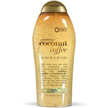 OGX Coffee Scrub and Wash, Coconut 19.5 Fl Oz