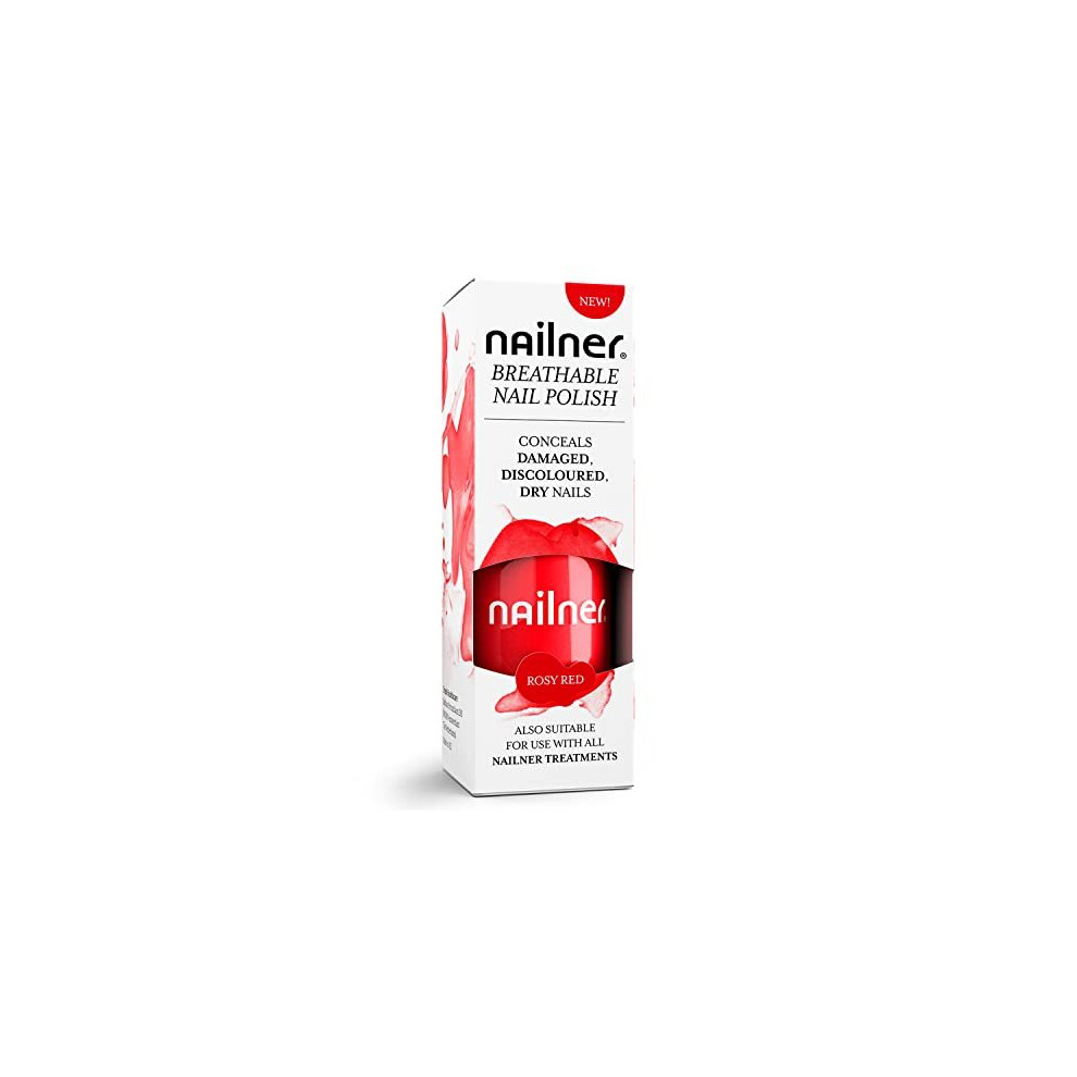 Nailner Breathable Nail Polish 8 Ml - Gentle Nail Varnish Suitable For Use With All Fungal Nail Treatments - Conceals Dry Damaged Discoloured