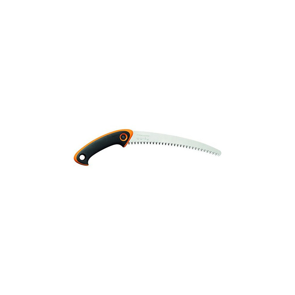 Fiskars Professional Pruning Saw, SW-240, Pulling Cut, Curved Blade High Steel, Storage and Transport Case Included, Black/Orange, 1020200