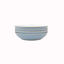 Denby 381048944 Elements 4 Piece Pasta Bowl Set, Blue