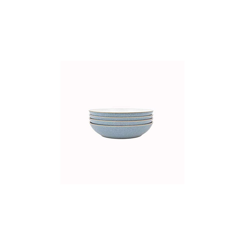 Denby 381048944 Elements 4 Piece Pasta Bowl Set, Blue