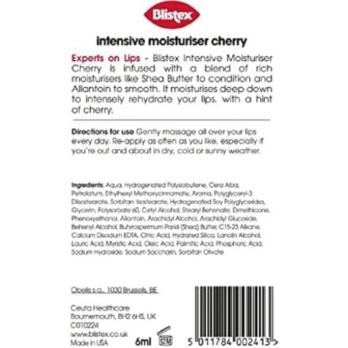 Blistex Blistex Intensive Moisturiser Cherry (Pack of 12) 1