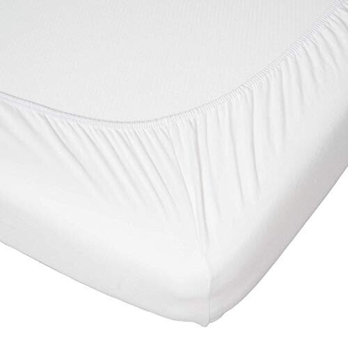 Travel Cot Fitted Sheets Pack of 2 - 100% Cotton Jersey Bed Covers in ...