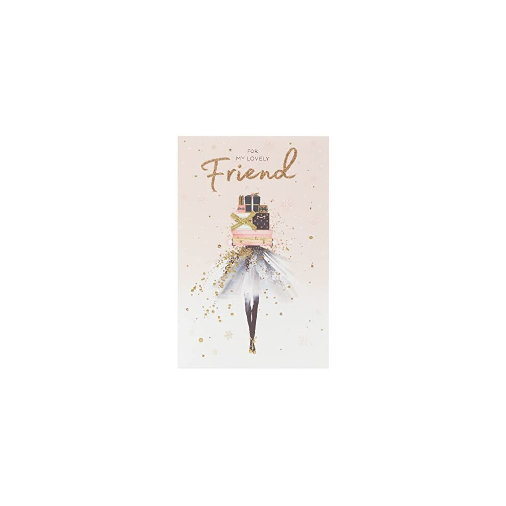 Special Friend Christmas Card, Christmas Card for Friend, Stylish Christmas Card, Christmas Card for Her, Friend Xmas Card