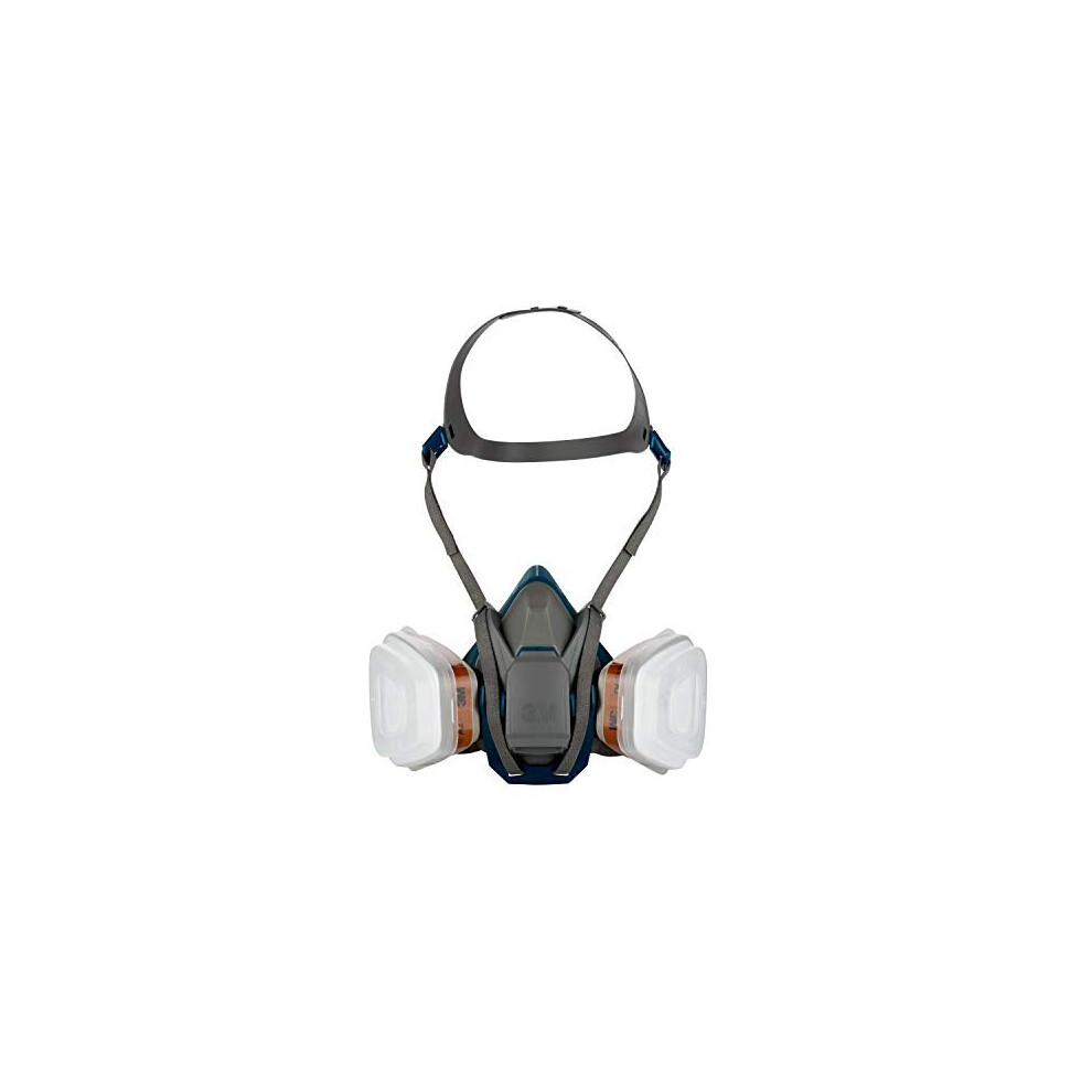 3M 6502 QLPRO Respirator Mask - Half Mask with Replaceable Filters Against Organic Gases, Vapours & Particles - Paint Mask with Protection Level A2P3
