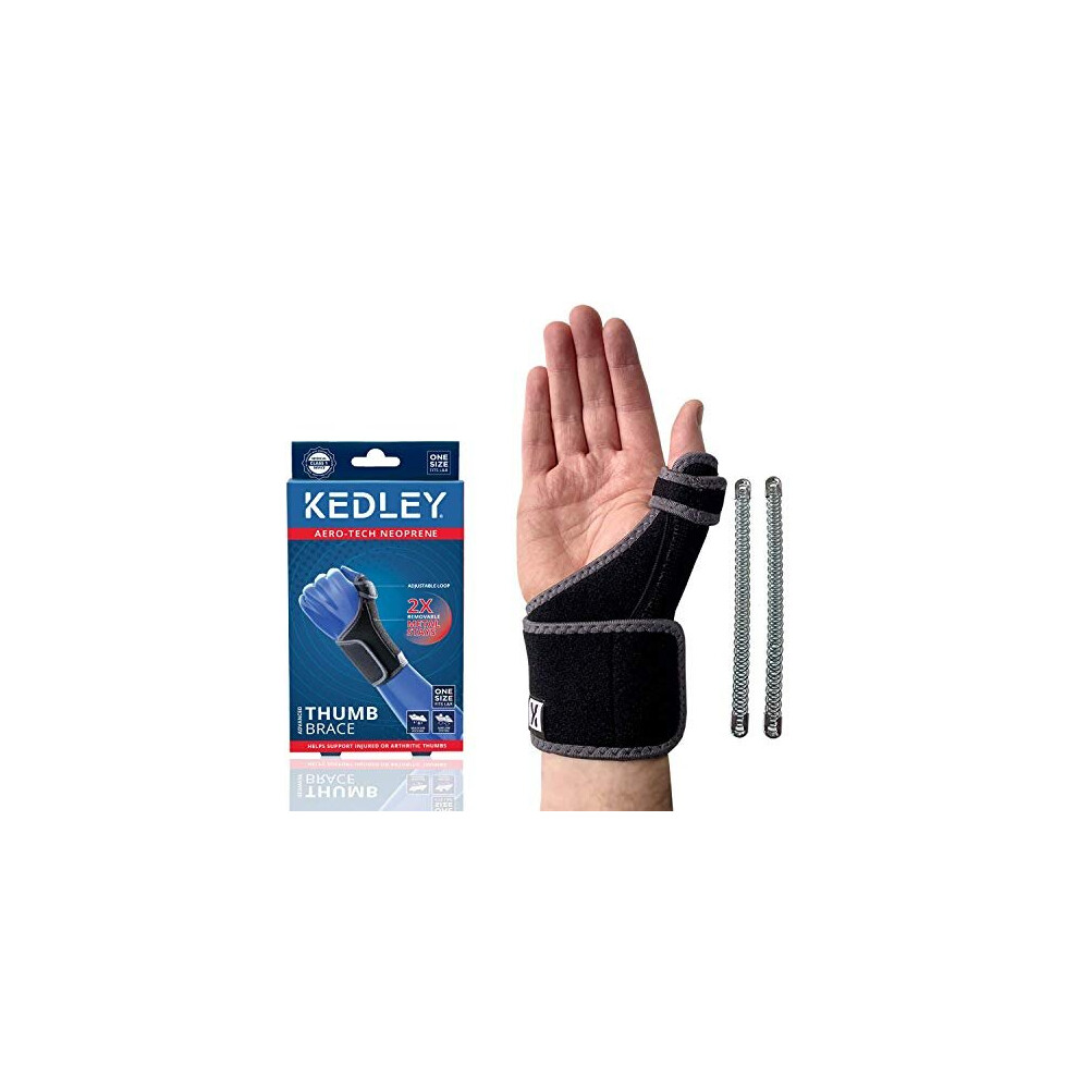 KEDLEY Thumb Brace | Neoprene Thumb Wrist Support for Right & Left Hand | Relieves De Quervain's Tenosynovitis Splint | Chronic RSI & CTS Pain Relief