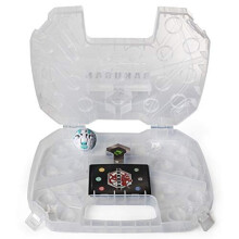 Bakugan Baku-storage Case for Bakugan Collectible Action Figures, with extra Bakugan Basic Ball (Gorthion (White)), for Ages 6 and Up