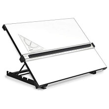 Liquidraw A3 Drawing Board Parallel Motion, Table Model with 5 Adjustable Working Angles, Includes Drawing Board Clips & Set Square