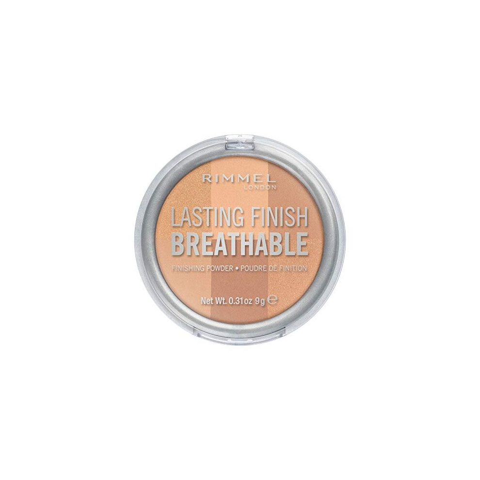 3 x Rimmel London Lasting Finish Breathable Powder - 002 Dawn