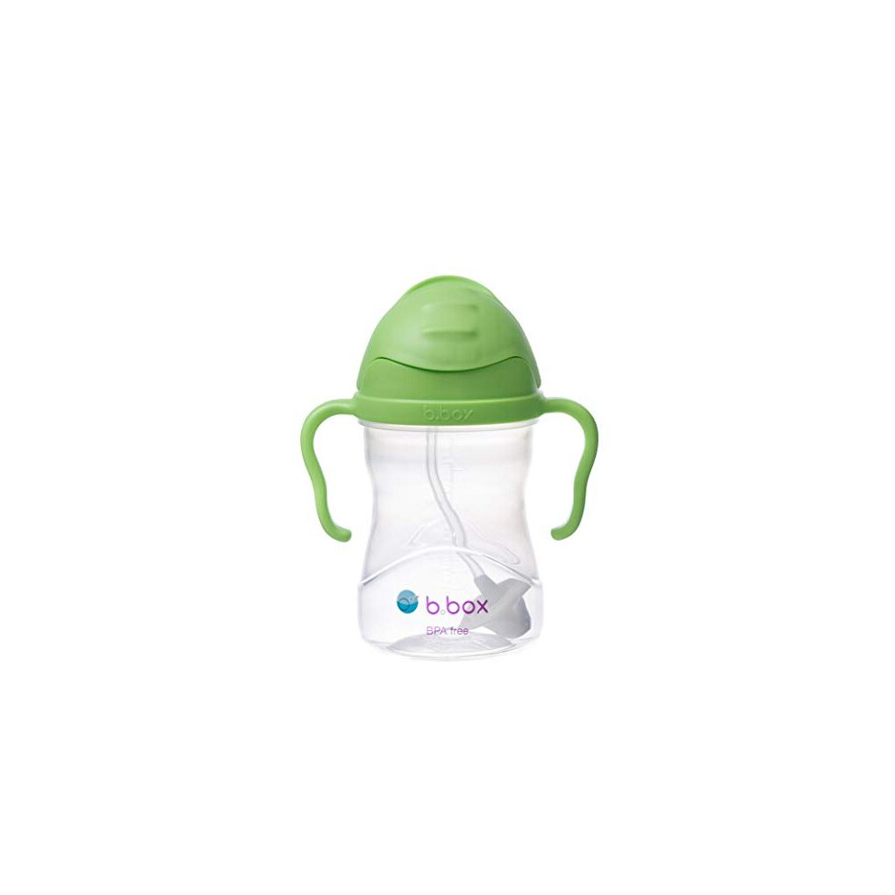 Sippy Cup With Weighted Straw And Easy Grip Handles, Reusable Water Bottle For Baby With Simple Flip-Top Lid B.box