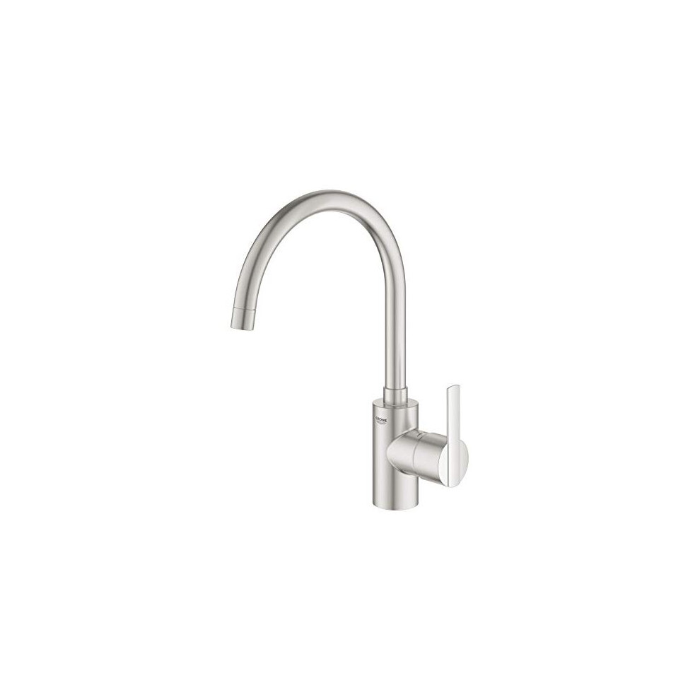 GROHE Feel - Kitchen Sink Tap Single-Lever Mixer - Monobloc Installation - High Spout - Swivel Range 150 - High 354 mm - 35 mm Ceramic Cartridge -