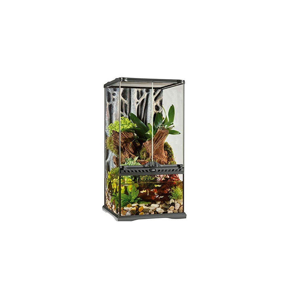 Exo Terra Glass terrarium with unique front ventilation, 30 x 30 x 60 cm, can also be used as a Paludarium