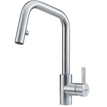 Franke Kitchen Sink tap spout Kubus Pull-Out Spray-Stainless Steel 115.0529.207, Grey
