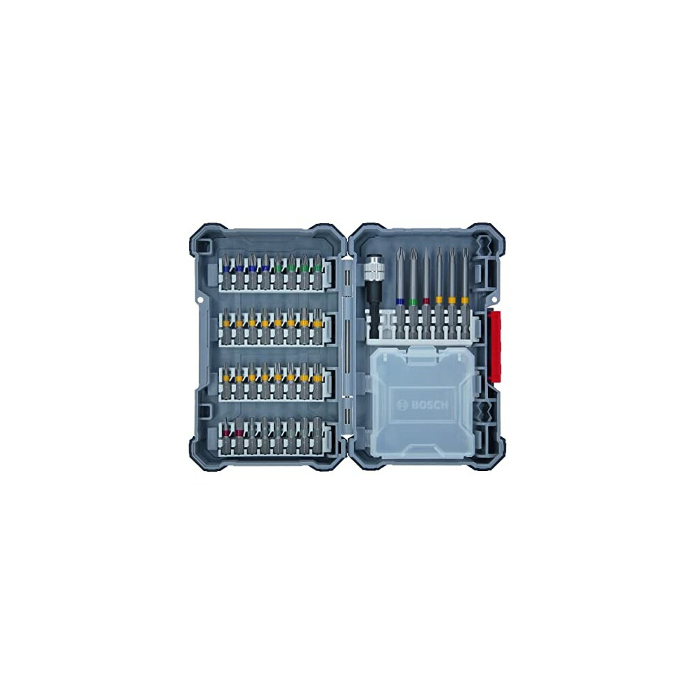 Bosch Professional 2607017464 40 Pieces Drill Set, Amazon Exclusive (Pick and Click, Extra Hard Screwdriver Bits, with Universal Holder), Set of 40