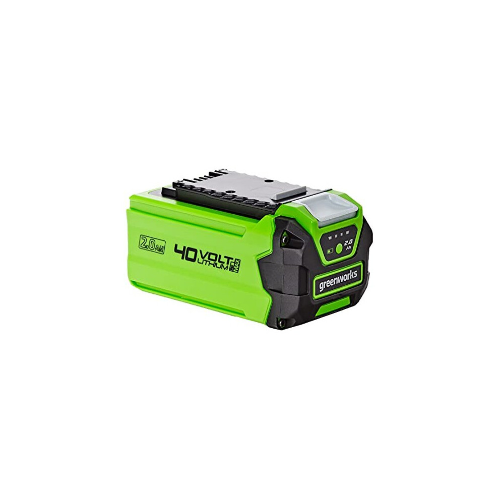 Greenworks Battery G40B2 (Li-Ion 40V 2Ah Fast Charging System Without Self-Discharge Suitable for All Devices and Batteries of the 40V Greenworks