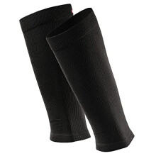DANISH ENDURANCE Graduated Calf Compression Sleeves, for Men & Women, Running, Shin Splints (Solid Black, Medium)