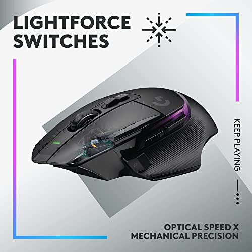 Logitech Pelihiiri - Langaton - Logitech G - G502 X Plus - Musta 1