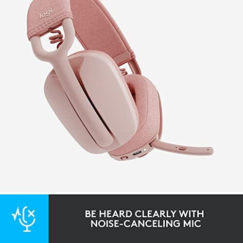 Logitech Koptelefoon - Draadloos - Logitech - Zone Vibe 100 - Bluetooth - Storingvrij - Roze 2