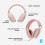 Logitech Koptelefoon - Draadloos - Logitech - Zone Vibe 100 - Bluetooth - Storingvrij - Roze 6