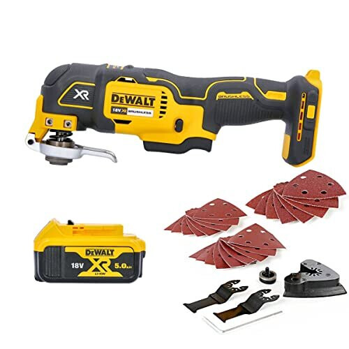 DeWalt Dewalt DCS355N Oscillating Multi-Tool 18V Cordless Brushless 1 x 5Ah Battery