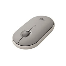 Logitech Pebble Wireless Mouse with Bluetooth or 2.4 GHz Receiver, Silent, Slim Computer Mouse with Quiet Clicks For Laptop, Notebook, iPad, PC and - Refurbished
