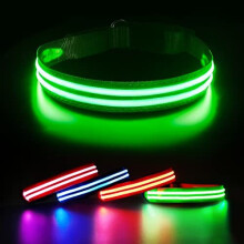 Light Up Dog Collar Waterproof 3 Glowing LED Dog Collar Light Rechargeable Flashing Dog Collar for Small Medium Large Dogs Super Bright for the Dark