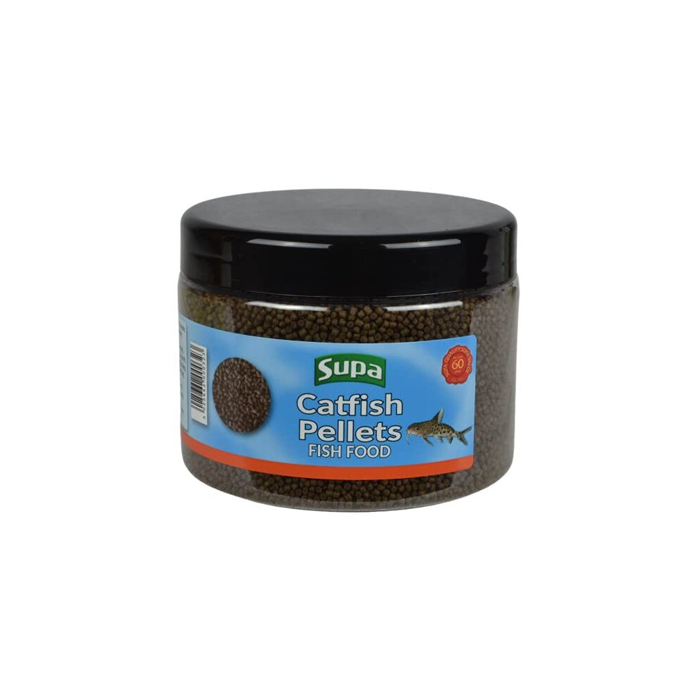 Supa Catfish Pellets Fish Food 350 grams, Specially Formulated Nutritious Sinking Pellet Suitable for All Tropical and Coldwater Bottom Feeding Fish