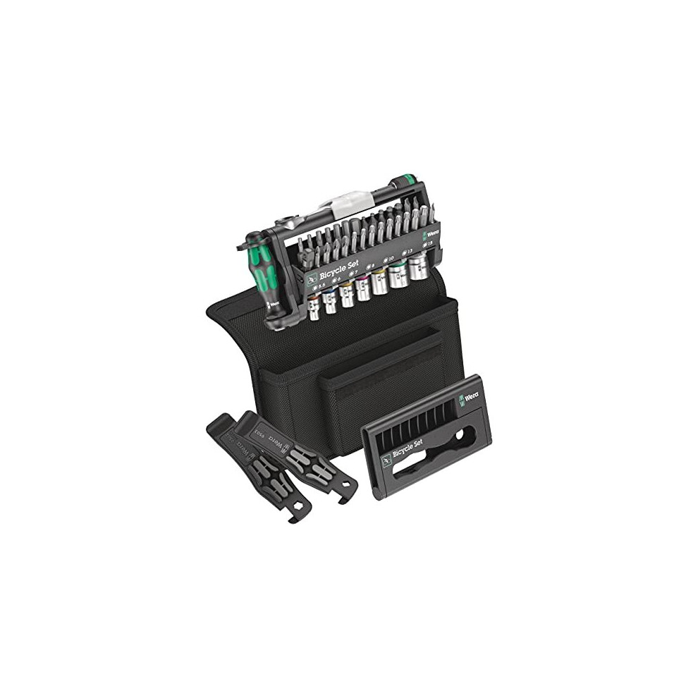 Wera Bicycle Set 3 Metric 1/4In Drive Ratchet & Socket Set, 39 Piece