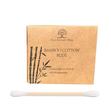 Eco-Friendly Bamboo Cotton Buds – 100% Natural Biodegradable Wooden Ear Swabs (100 Buds)