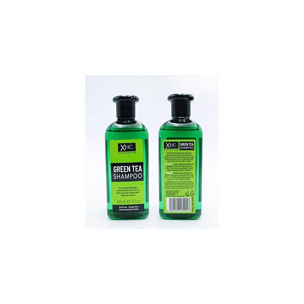 XHC Green Tea Shampoo, 0.38 kg, 400 milliliters