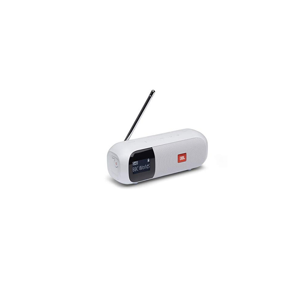 Jbl Tuner 2 Portable Radio - Bluetooth Speaker With Dab And Fm Radio, 12 Hours Of Wireless Music, In White