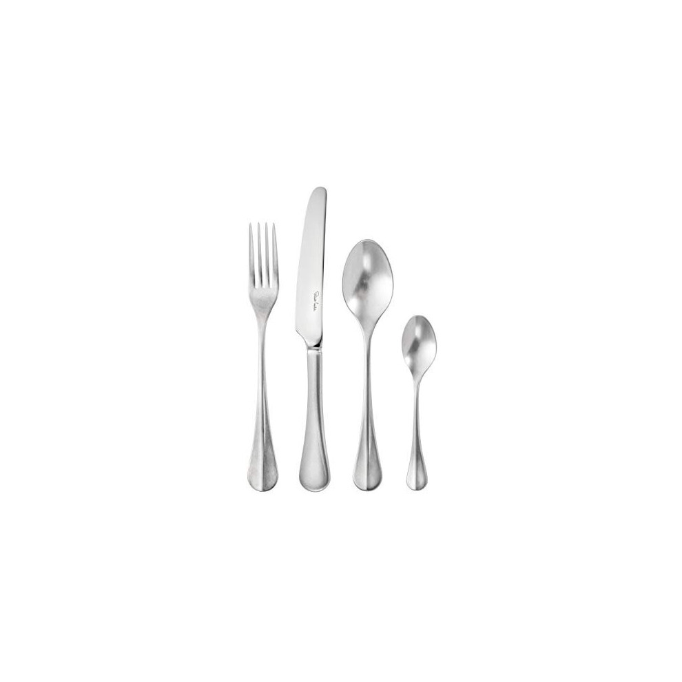 Robert Welch Baguette Vintage Cutlery Set, 24 Piece for 6 People. Made from Stainless Steel. Dishwasher Safe.