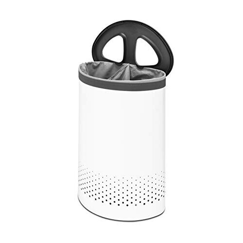 Brabantia Brabantia - Selector Laundry Bin - Two Sorting Compartments - Portable Laundry Bag Inside - Quick-drop Opening - Ventilation Holes - Non-Scratching 2