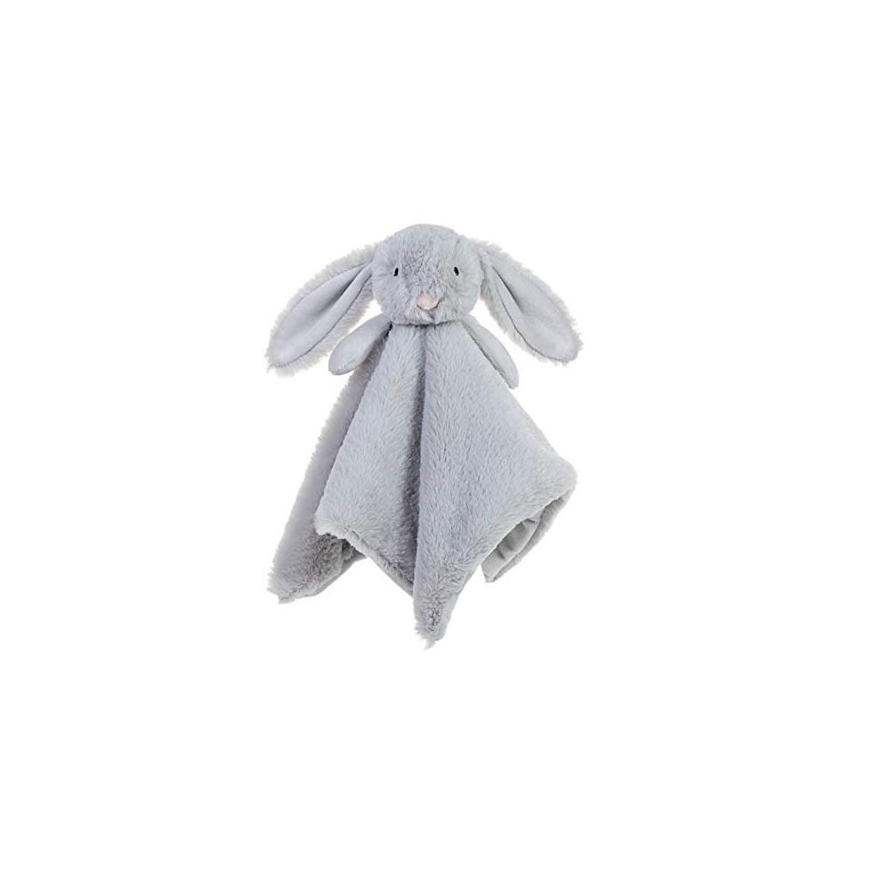 Apricot Lamb Stuffed Animals Gray Bunny Rabbit Soft Comforter Blanket Security Infant Nursery Character Blanket Luxury Snuggler Plush Baby Lovey(Grey
