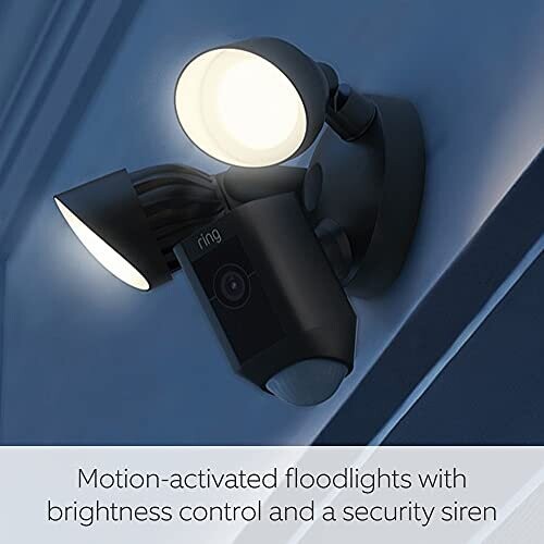 Ring Floodlight Cam Wired Plus by Amazon Outdoor Security Camera with