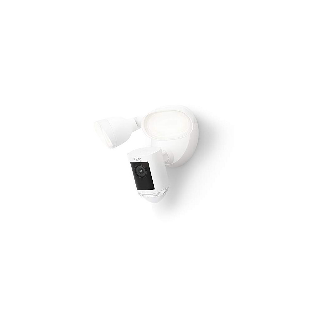 Ring Floodlight Cam Wired Pro by Amazon | 1080p HDR Video, 3D Motion Detection and Bird's Eye View, hardwired installation | With 30-day free trial of