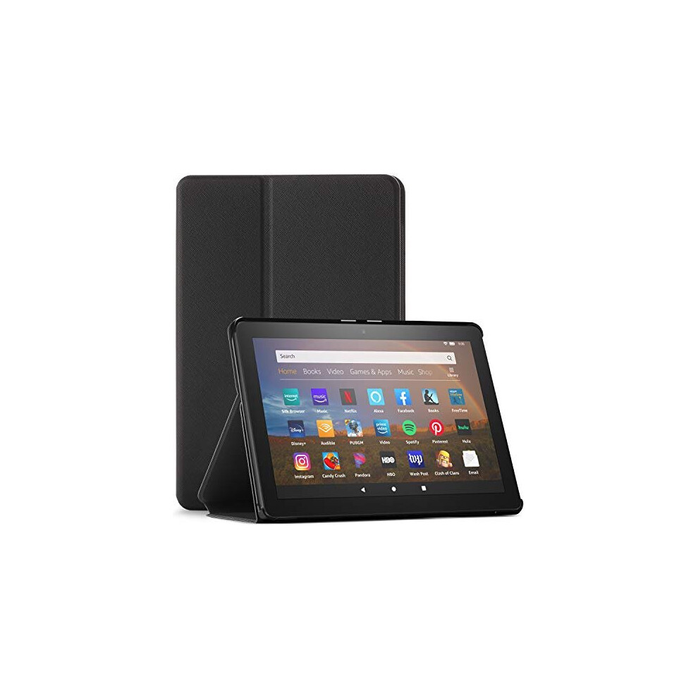 Forefront Cases Cover for All-New Amazon Fire HD8, HD8 Plus 2020, 2022 - Protective Case Stand - Black - Slim Light, Smart Auto Sleep-Wake (Fits: Fire