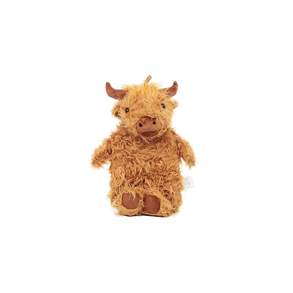 Piprox Brown Snuggables Highland Cow 1L Novelty Cover Hot Water Bottle